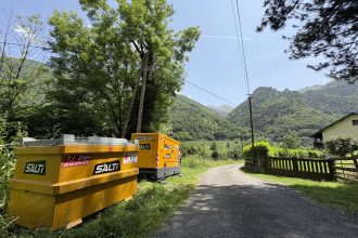 Intervention réseau en montage dans la vallée d'Aspe