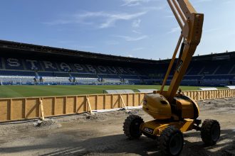 Travaux de rénovation au Stade de la Meinau
