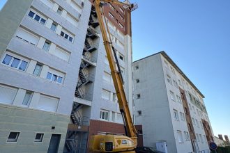 Rénovation de façade en zone urbaine